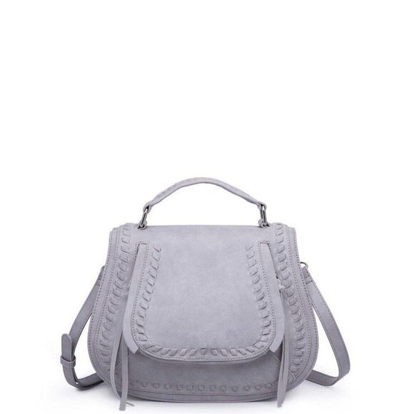 Urban Expression Women's Gray Messenger Bag Shoulder Crossbody Backpack Bags - Picture 2 of 4